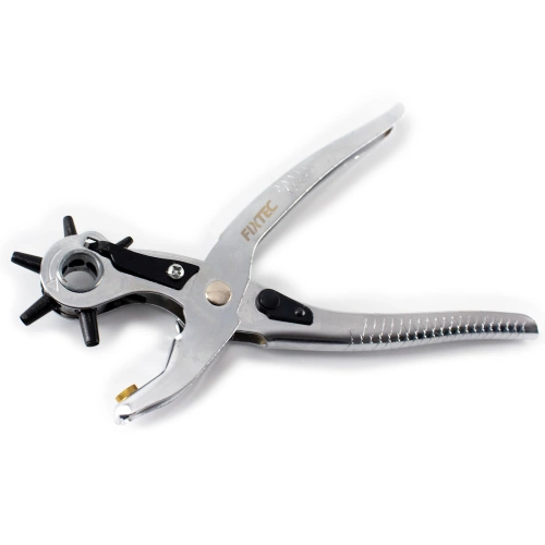 Dziurkacz do skóry, wyrobów galanteryjnych, 6 rodzajów otworów Fixtec