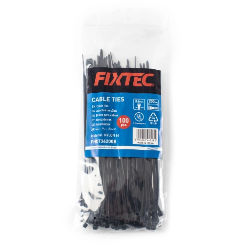 Zestaw opasek zaciskowych, Trytytek, Zipów 300mm 250mm 200mm Fixtec 300szt