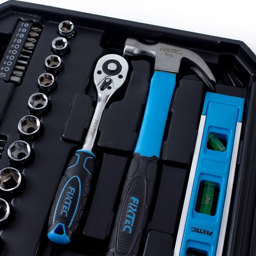 Zestaw narzędzi 234 elementy Fixtec Kompletny Zestaw Majsterkowicza