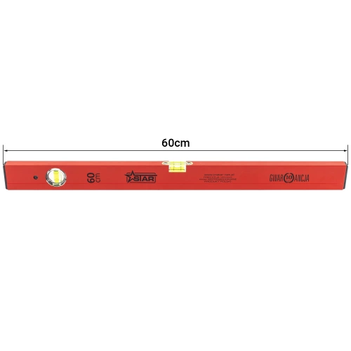 Poziomica Czerwona libella 60cm Instar