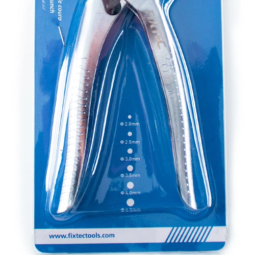 Dziurkacz do skóry, wyrobów galanteryjnych, 6 rodzajów otworów Fixtec