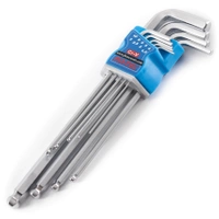 Zestaw kluczy imbusowych 9 elementów, Stal CR-V Fixtec