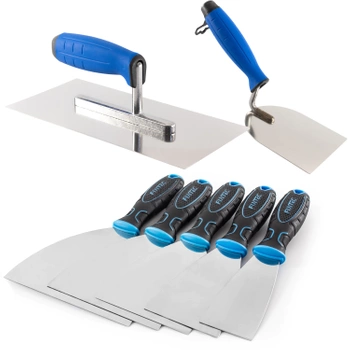 Zestaw do gładzi MINI - Szpachelki + Packa + Kielnia