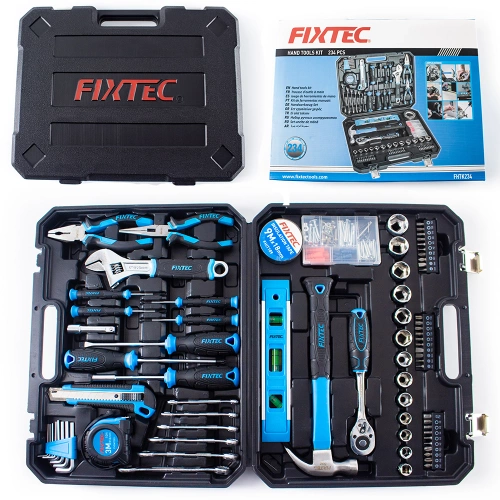 Zestaw narzędzi 234 elementy Fixtec Kompletny Zestaw Majsterkowicza