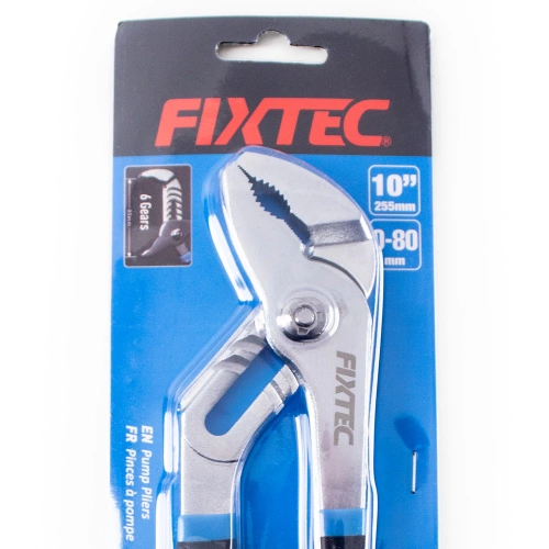 Szczypce nastawne 0-80mm, Gumowa rękojeść, Regulowane Fixtec