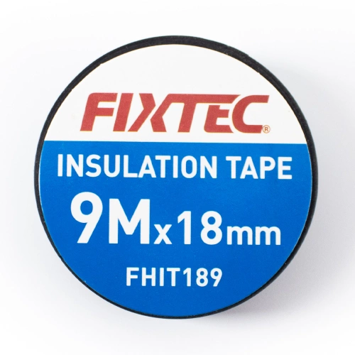 Taśma izolacyjna 9m x 18mm Wodoodporna Czarna Samoprzylepna Fixtec