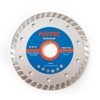 Tarcza do cięcia betonu diamentowa Fixtec Średnica 125mm Otwór 22,2mm